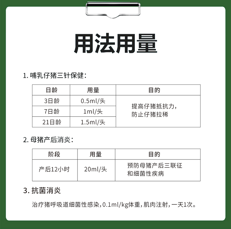 【中龙神力】买1送1盐酸头孢噻呋混悬液仔猪三针保健_动保_兽药_其他