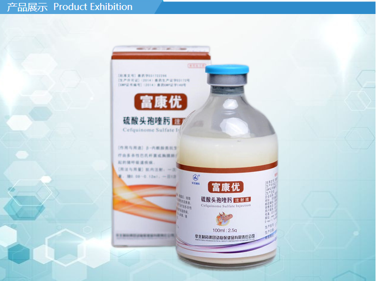 农信分销四代头孢富康优硫酸头孢喹肟注射液100ml